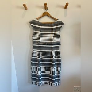 Calvin Klein Striped Professional Dress